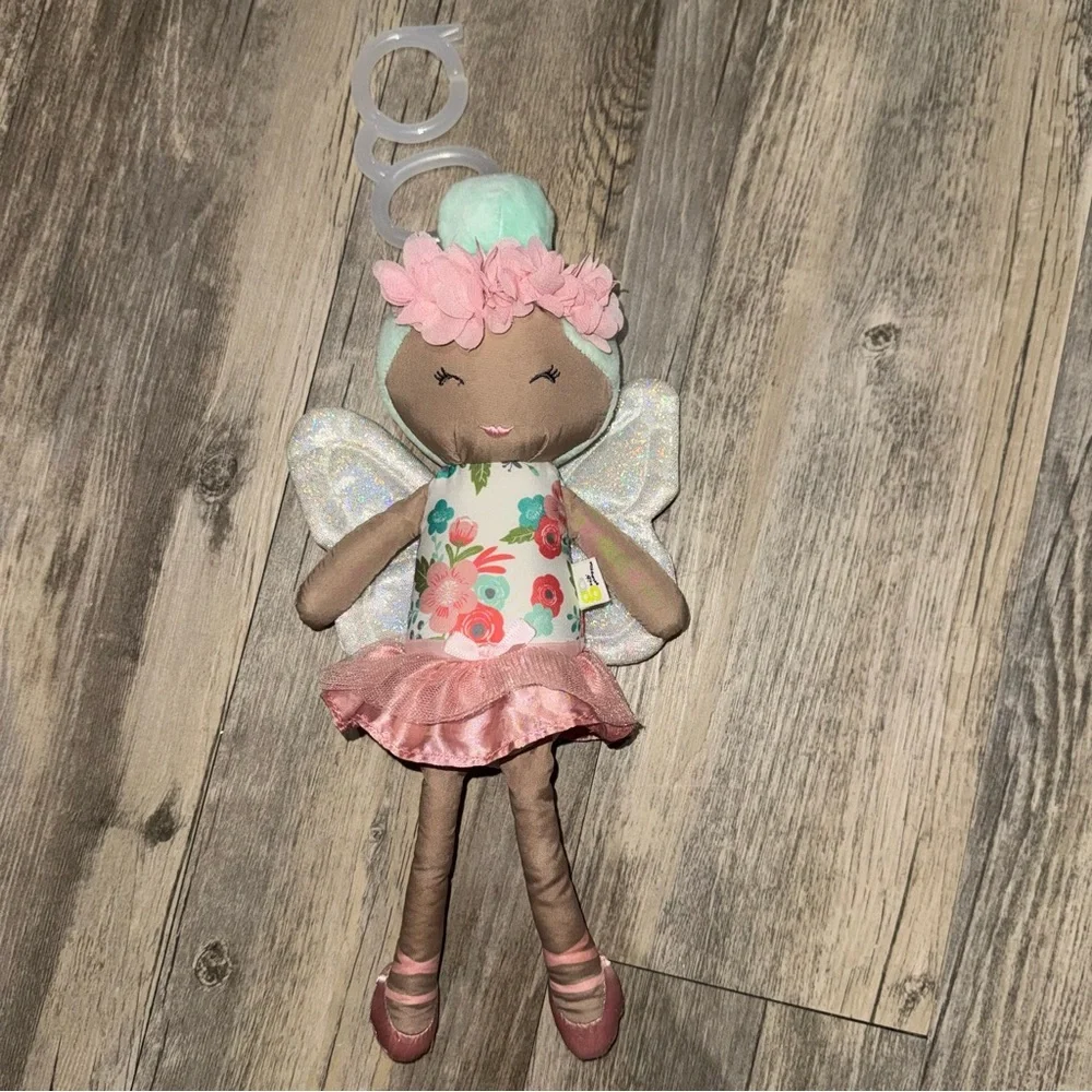 Floral Fairy Doll with Pink and Brown Accents
